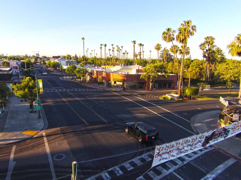 Aerial View of the Miracle Mile Visit Stockton